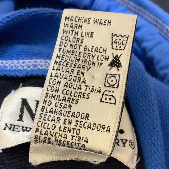 N.Y.L New York Laundry Two Tone Blue Zip Hoodie L - Picture 8 of 8